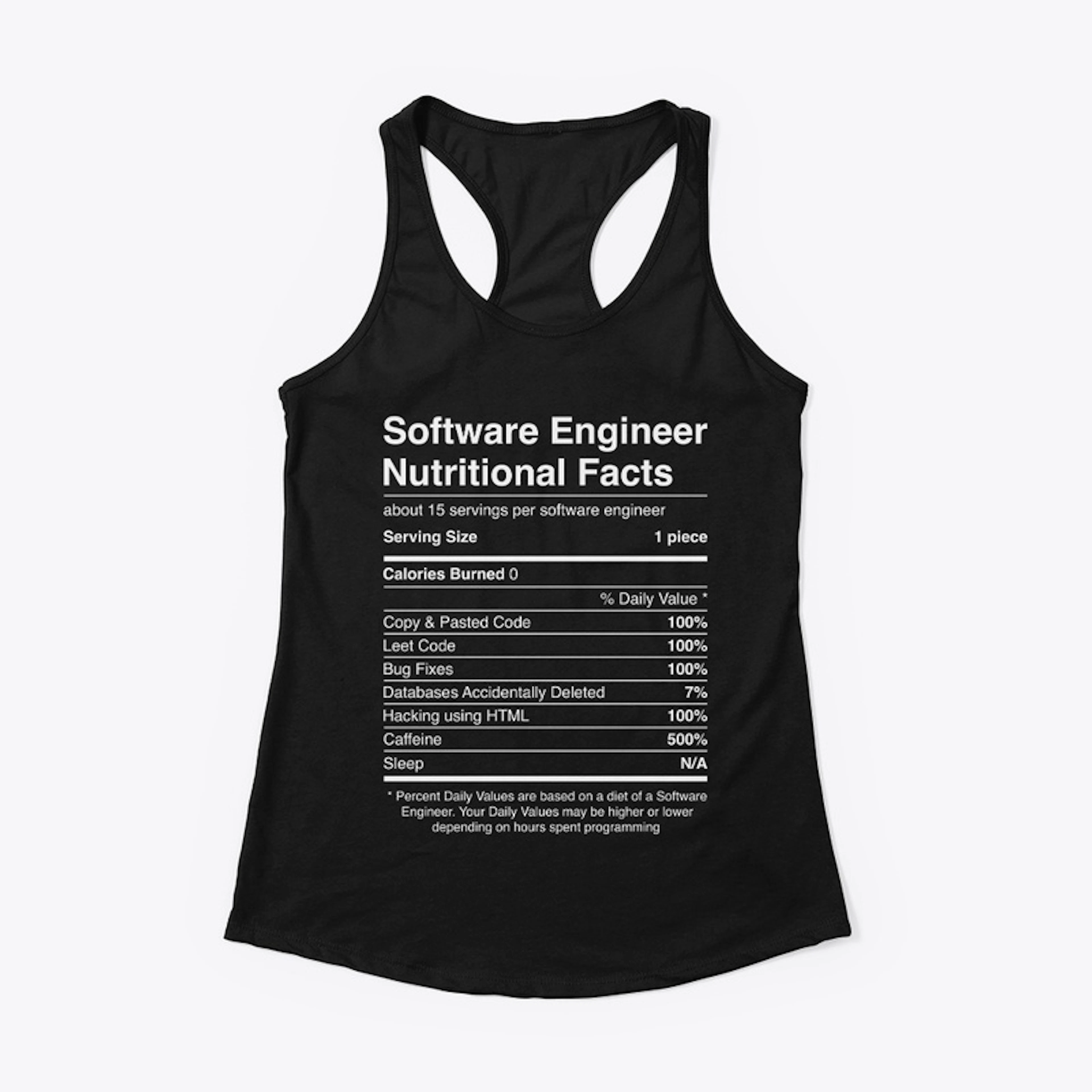 Software Engineer Nutritional Facts