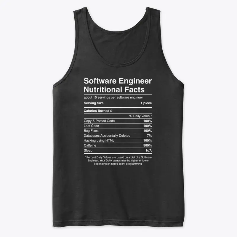 Software Engineer Nutritional Facts