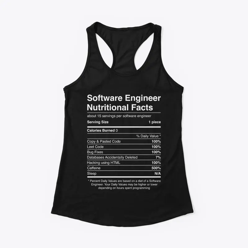 Software Engineer Nutritional Facts